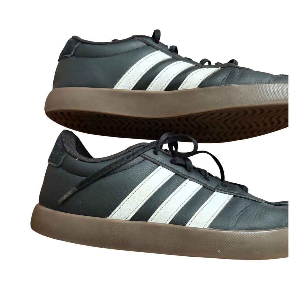 adidas Women's Gray Sneakers with White Stripes